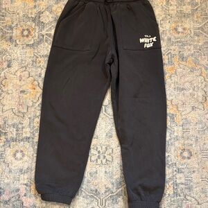 White Fox charcoal Jogger sweatpants with pockets
